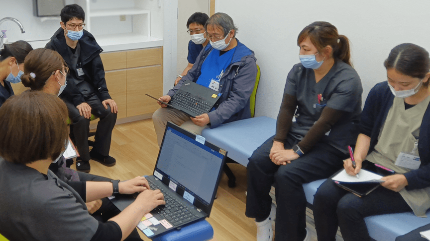併設している訪問看護ステーションとの密な連携